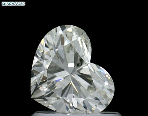 1.0 carat I-SI2 Natūralus Heart Deimantas (1)