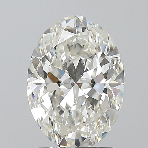 1.7 carat I-SI2 Natūralus Oval Deimantas (1)