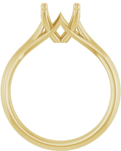 Sužadėtuvių Žiedas „Solitaire“ 14k yellow gold Round 7.4mm (2)