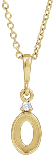 Pakabukas „Cabochon Bezel-Set“ 585 Geltonojo Aukso Oval 6mm x 4mm (1)