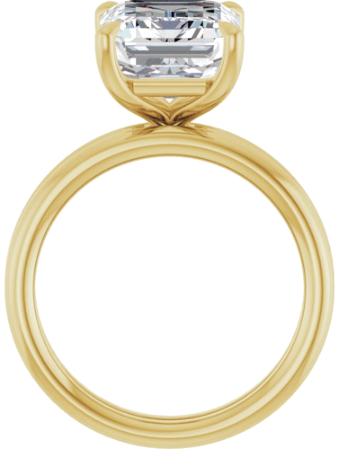 Sužadėtuvių Žiedas „Claw-Prong Solitaire“ 18k yellow gold Emerald 11mm x 9mm (7)