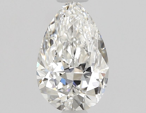 0.59 carat F-VVS2 Natūralus Pear Deimantas (1)