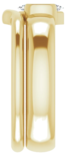 Sužadėtuvių Žiedas „Half-Bezel Solitaire“ 14k yellow gold Marquise 7mm x 3.5mm (9)