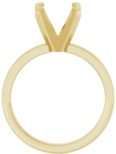 14K Yellow 8.7 mm Round 4-Prong Engagement Ring Mounting (2)