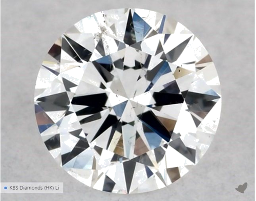 0.5 carat E-SI1 Excellent cut Natūralus Round Deimantas (1)