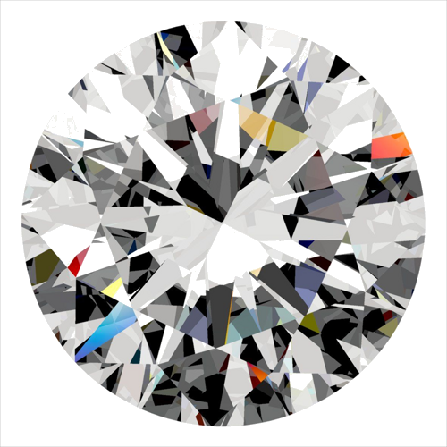 0.35 carat E-VS2 Excellent cut Natūralus Round Deimantas (1)