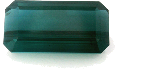 5.53 carat BLUE STEP cut Octagonal Tourmaline (1)