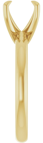 14K Yellow 8 mm Round Solitaire Engagement Ring Mounting (4)