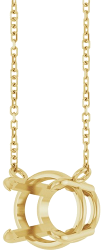 Pakabukas „Solitaire“ 585 Geltonojo Aukso Oval 11mm x 9mm (2)