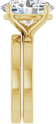 Sužadėtuvių Žiedas „Solitaire“ 14k yellow gold Oval 13mm x 11mm (9)