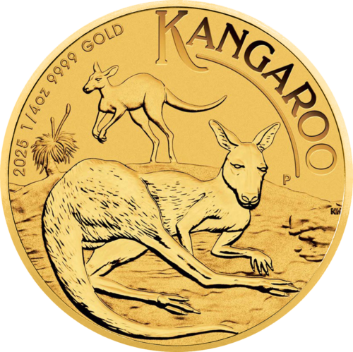1/4 oz Kangaroo 2025 Australia Gold Coin (.9999 Fine Gold) (1)