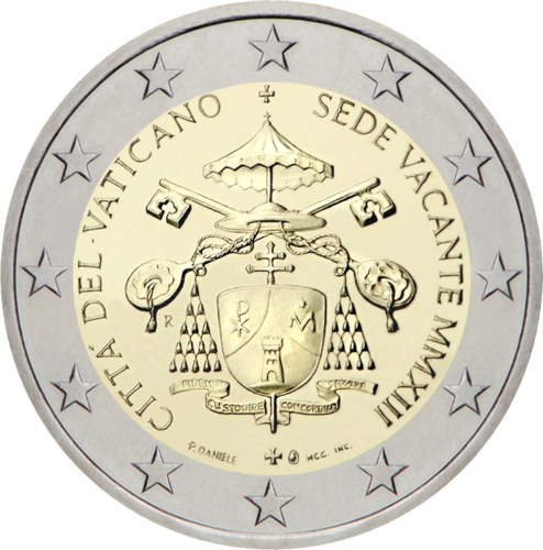 2013 Vatikanas Sede Vacante 2 eurų moneta (1)