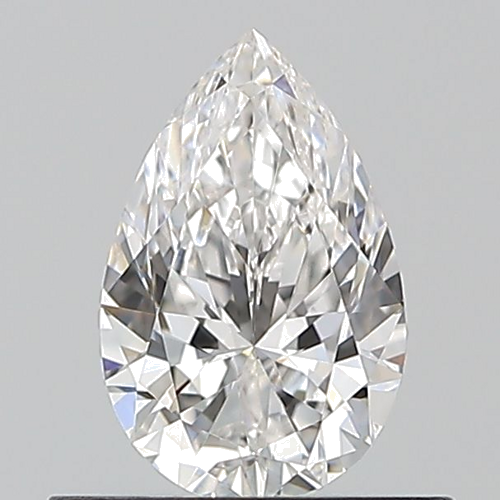 0.5 carat F-VVS1 Natūralus Pear Deimantas (1)
