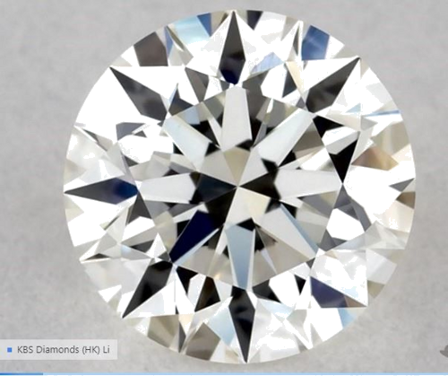 0.56 carat H-VVS2 Excellent cut Natūralus Round Deimantas (1)