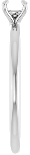 Sužadėtuvių Žiedas „Solitaire“ 10k white gold Round 4.1mm (4)