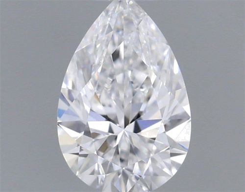 0.32 carat D-VVS2 Natūralus Pear Deimantas (1)