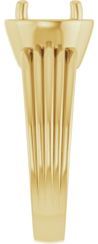 Sužadėtuvių Žiedas „Solitaire Vintage-Inspired“ 14k yellow gold Round 8mm (4)