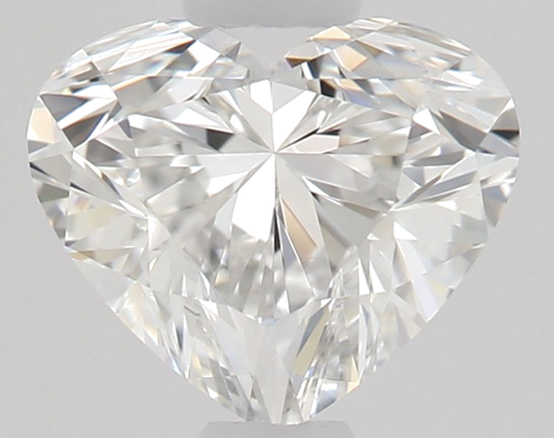 0.5 carat F-VVS2 Natūralus Heart Deimantas (1)