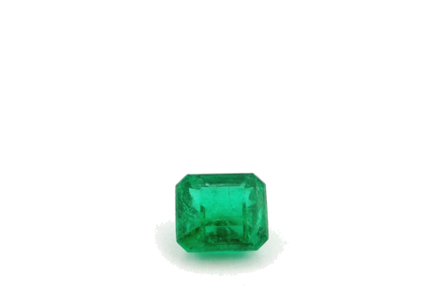 0.66 carat GREEN STEP cut Emerald Smaragdas (1)