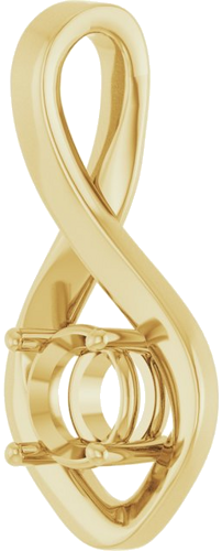 Pakabukas „Infinity-Inspired“ 14k yellow gold Round 5.8mm (2)