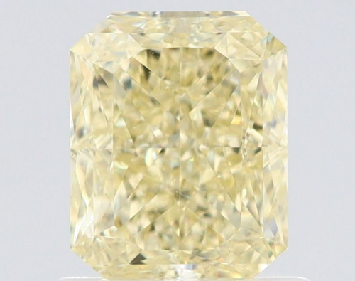 1.01 carat Fancy Light Yellow-VVS2 Natūralus Radiant Deimantas (1)