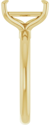 Sužadėtuvių Žiedas „Claw-Prong Euro Shank“ 14k yellow gold Emerald 10mm x 7mm (4)