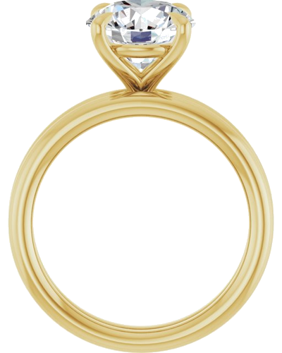 Sužadėtuvių Žiedas „Claw-Prong Solitaire“ 14k yellow gold Round 8.8mm (7)
