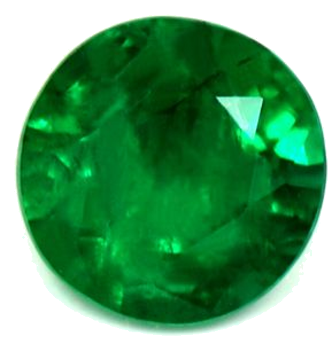 0.41 carat GREEN Round Smaragdas (1)