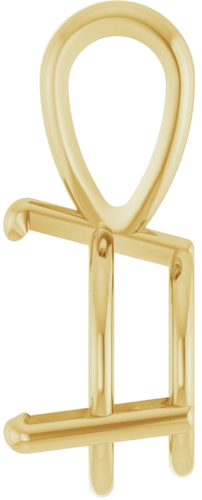 Pakabukas „Solitaire“ 14k yellow gold Round 10mm (3)