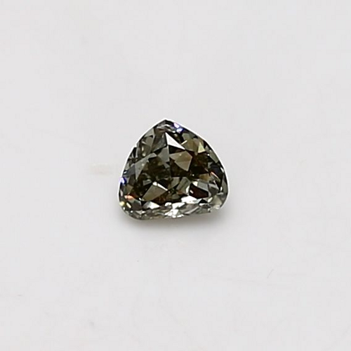 0.15 carat Fancy Grayish Yellowish Green-SI2 Natūralus Heart Deimantas (1)