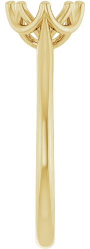 Sužadėtuvių Žiedas „Solitaire“ 585 Geltonojo Aukso Round 6.5mm (4)