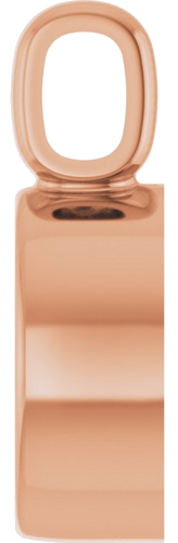 Pakabukas „Bezel-Set“ 585 Rožinis Aukso Round 5mm (3)