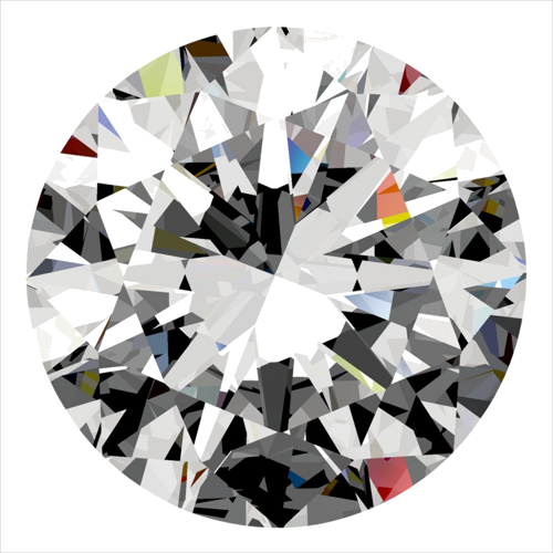0.3 carat H-VVS2 Very Good cut Natūralus Round Deimantas (1)