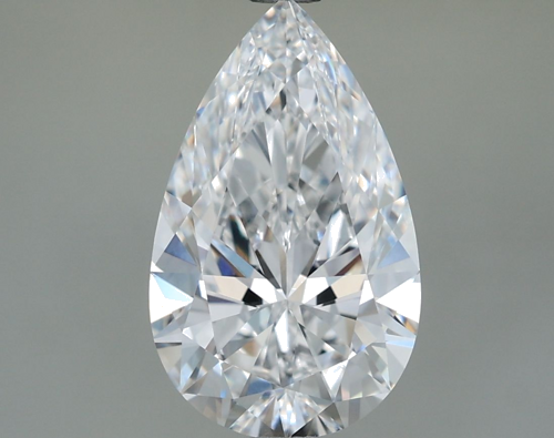 3.03 carat D-VVS2 Natūralus Pear Deimantas (1)