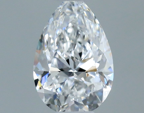 0.3 carat D-VVS2 Natūralus Pear Deimantas (1)