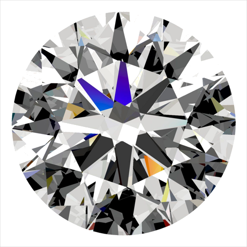 0.37 carat H-VVS2 Excellent cut Natūralus Round Deimantas (1)