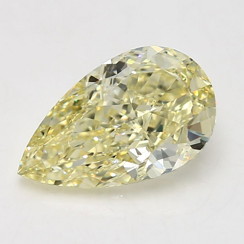 5.05 carat Fancy Yellow-VS2 Natūralus Pear Deimantas (1)