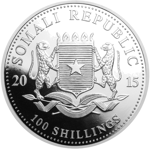 1 oz Слоны 2015 Сомали серебряная монета (2)