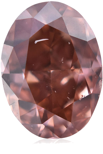 0.25 carat Fancy Deep Brownish Orangey Pink-SI1 Natūralus Oval Deimantas (1)