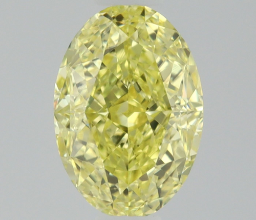 0.51 carat Fancy Intense Yellow-VS2 Natūralus Oval Deimantas (1)