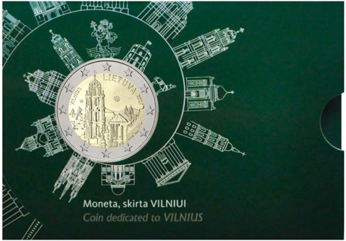 2017 Lithuania Vilnius 2 euro BU coin in coincard (3)
