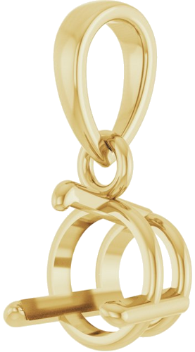 Pakabukas „Round 3-Prong“ 14k yellow gold Round 6mm (2)