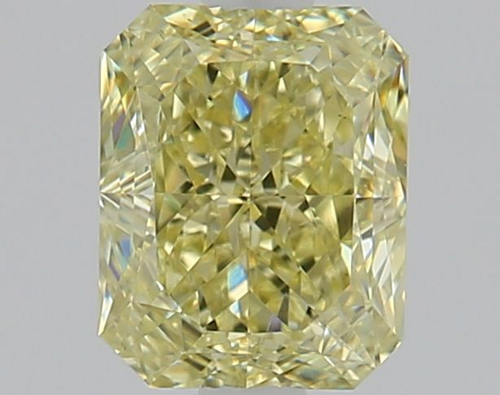 1.0 carat Fancy Light Yellow-VS2 Natūralus Radiant Deimantas (1)