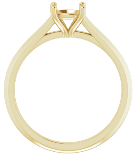 Sužadėtuvių Žiedas „Solitaire“ 585 Geltonojo Aukso Round 6mm (2)