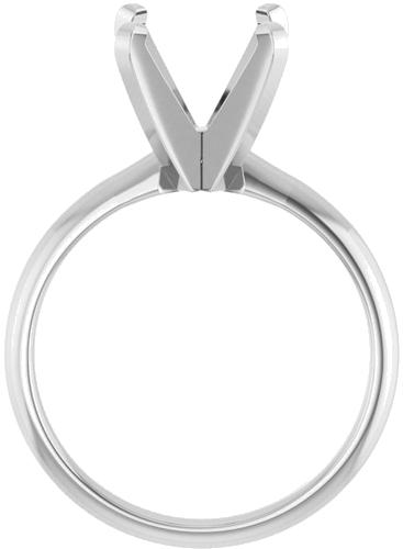 Sužadėtuvių Žiedas „Solitaire“ 14k white gold Round 9.5mm (2)