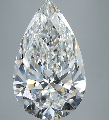 6.03 carat E-SI2 Natūralus Pear Deimantas (1)