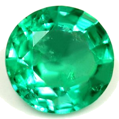 0.46 carat GREEN Round Smaragdas (1)