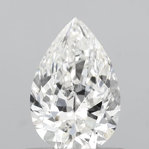 0.6 carat H-SI1 Natūralus Pear Deimantas (1)