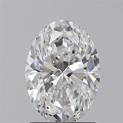 1.71 carat E-SI1 Natūralus Oval Deimantas (1)