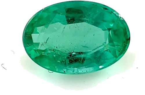 0.44 carat GREEN Oval Smaragdas (1)